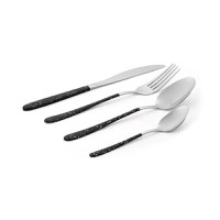 Set tacamuri inox, 16 piese, 4 persoane, SALTER Marble Gold - 1