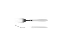 Set tacamuri inox 16 piese Reglisse, argintiu cu alb - 2