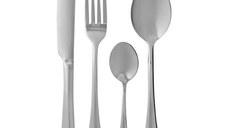 Set tacamuri inox, 24 piese, 6 persoane, argintiu, AMBITION Enna