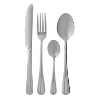 Set tacamuri inox, 24 piese, 6 persoane, argintiu, AMBITION Enna - 1