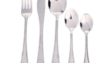 Set tacamuri inox, 30 piese, 6 persoane, cu lingurite cafea, DOMOTTI London