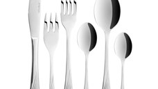 Set tacamuri inox, 50 piese, 12 persoane, ambalate in cutie cadou, AMBITION Napoli