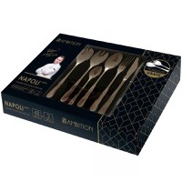 Set tacamuri inox, 50 piese, 12 persoane, ambalate in cutie cadou, AMBITION Napoli - 2