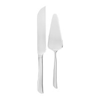 Set tacamuri inox servire desert, 2 piese, cutit si spatula inox, AMBITION Wave - 1
