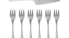 Set tacamuri inox servire desert, 7 piese, AMBITION Napoli