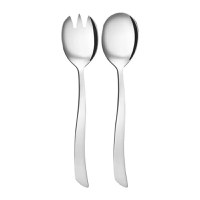 Set tacamuri inox servire salata, 2 piese, mari, AMBITION Wave - 1