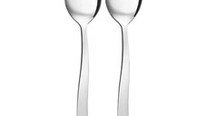 Set tacamuri inox servire salata, 2 piese, mari, AMBITION Wave