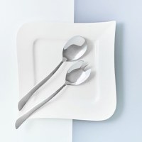 Set tacamuri inox servire salata, 2 piese, medii, AMBITION Wave - 2