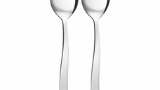 Set tacamuri inox servire salata, 2 piese, medii, AMBITION Wave