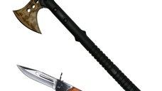 Set Topor Survivor, Desert Camo, 39 cm si briceag AK-47