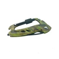Set Topor Survivor, Desert Camo si Carabina multifunctionala 6 in 1, IdeallStore, 39 cm - 3