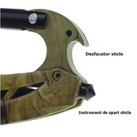 Set Topor Survivor, Desert Camo si Carabina multifunctionala 6 in 1, IdeallStore, 39 cm - 4