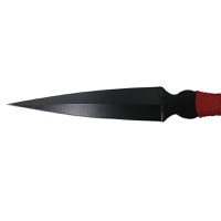 Set trei cutite de aruncat, Black Kunai, otel inoxidabil, 16 cm, teaca inclusa - 2