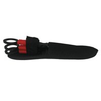 Set trei cutite de aruncat, Black Kunai, otel inoxidabil, 16 cm, teaca inclusa - 5