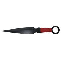 Set trei cutite de aruncat, Black Kunai, otel inoxidabil, 16 cm, teaca inclusa - 4