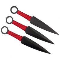 Set trei cutite de aruncat, IdeallStore®, otel inoxidabil, teaca inclusa - 3