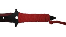 Set trei cutite de aruncat, Ninja Assasin, otel inoxidabil, 19 cm, multicolor, teaca inclusa