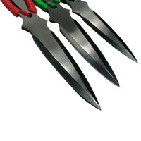 Set trei cutite de aruncat, Three Brothers, multicolor, otel inoxidabil, 18.5 cm - 3
