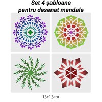 Set trusa instrumente de pictura in puncte, GlowforHome, pentru Mandala, decoratiuni, pietre, unghii, sabloane - 10