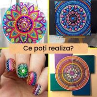 Set trusa instrumente de pictura in puncte, GlowforHome, pentru Mandala, decoratiuni, pietre, unghii, sabloane - 9