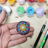 Set trusa instrumente de pictura in puncte, GlowforHome, pentru Mandala, decoratiuni, pietre, unghii, sabloane - 13