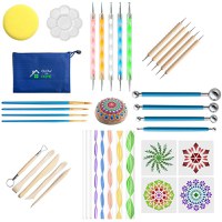 Set trusa instrumente de pictura in puncte, GlowforHome, pentru Mandala, decoratiuni, pietre, unghii, sabloane - 1