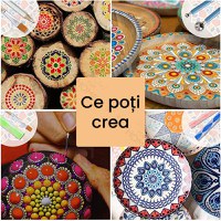 Set trusa instrumente de pictura in puncte, GlowforHome, pentru Mandala, decoratiuni, pietre, unghii, sabloane - 7