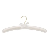 Set umerase, satin, 38cm, 2 bucati, alb - 1