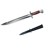 Set vanatoare IdeallStore, Baioneta AK-47 si Briceag Butterfly, otel inoxidabil, multicolor - 8