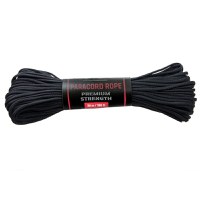Sfoara paracord IdeallStore®, Adventure Survival, 30 metri, negru, 200 g - 2