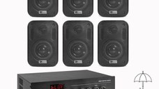Sistem ambiental 6 boxe perete, Bluetooth, USB, FM