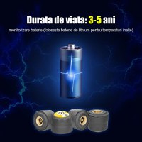 Sistem de monitorizare a presiunii in anvelope, BLE TPMS Bluetooth 4.0 pentru iOS / Android, senzori externi 4 bucati - 8