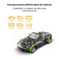 Sistem de monitorizare a presiunii in anvelope, BLE TPMS Bluetooth 4.0 pentru iOS / Android, senzori externi 4 bucati - 5