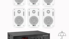 Sistem de sunet ambiental cu 6 boxe, amplificator Bluetooth, USB si FM