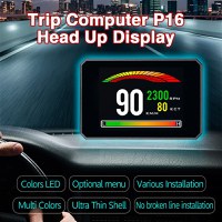 Sistem Monitor Auto Techstar P16 OBD2 HUD, Afisaj Head-Up Display pentru Monitorizare Viteza, RPM si Performanta Auto - 3