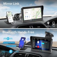 Sistem Multimedia Techstar® Apple Carplay/Android, Ecran tactil, 7 inch 1080P Full HD, Bluetooth, Mirror Link/card - 7