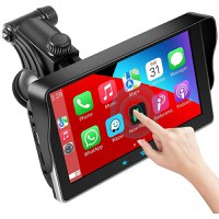 Sistem Multimedia Techstar® Apple Carplay/Android, Ecran tactil, 7 inch 1080P Full HD, Bluetooth, Mirror Link/card - 3