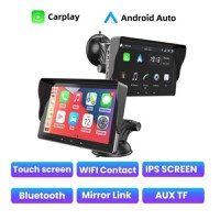 Sistem Multimedia Techstar® Apple Carplay/Android, Ecran tactil, 7 inch 1080P Full HD, Bluetooth, Mirror Link/card - 6