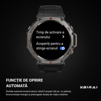 Smartwatch Barbati GloryFitPro BIRAI®, AMOLED 1.43″,GPS Precis, Apel Bluetooth, Fitness, Sport, 5ATM, Limba Romana,Negru - 5