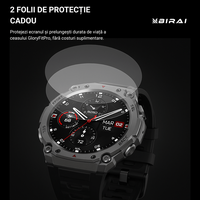 Smartwatch Barbati GloryFitPro BIRAI®, AMOLED 1.43″,GPS Precis, Apel Bluetooth, Fitness, Sport, 5ATM, Limba Romana,Negru - 6