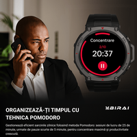 Smartwatch Barbati GloryFitPro BIRAI®, AMOLED 1.43″,GPS Precis, Apel Bluetooth, Fitness, Sport, 5ATM, Limba Romana,Negru - 10