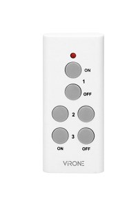 Soclu bec VIRONE RS-6, telecomanda, E27, alb - 2