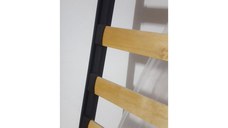 Somiera pat Milano 140x200, 13 lamele lemn, cadru metal, cu picioare 25 cm