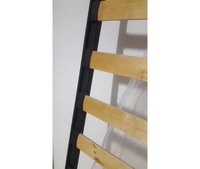 Somiera pat Milano 160x200 cu picioare, 13 lamele lemn, cadru metal - 2