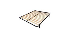 Somiera pat Milano 160x200 cu picioare, 13 lamele lemn, cadru metal