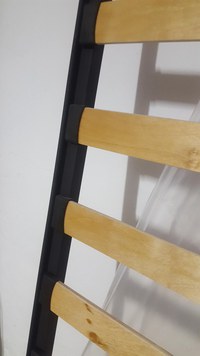 Somiera pat Milano 160x200 cu picioare, 13 lamele lemn, cadru metal - 6