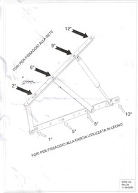Somiera pat Sanremo 140x190 cu sistem rabatare, cadru metal, 12 lamele - 4