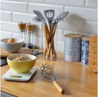 Spatula perforata cu maner din bambus, AMBITION Nordic - 3