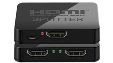 Splitter HDMI 1x2 4K cu Amplificator Staryon® 1 In 2 Out HDMI - Suporta pana la 1080P/60Hz, HDCP 1.4, Suport 3D, Negru