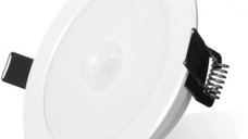 Spot LED Techstar® Ultra Slim, Senzor Miscare, Alb, Putere 6W, Culoare Lumina 6500K, CRI 80+, 12cm